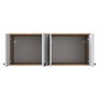 Hanah Home Armario Multiusos BA120 - 2670 Nogal y Blanco